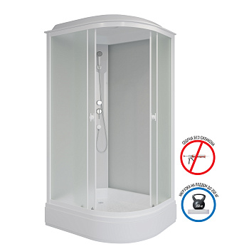 Душевая кабина Niagara Promo P100/70/26L/MT 100х70 асимметричная с крышей ориентация левая Душевая кабина Niagara Promo P100/70/26L/MT 100х70 асимметричная с крышей ориентация левая